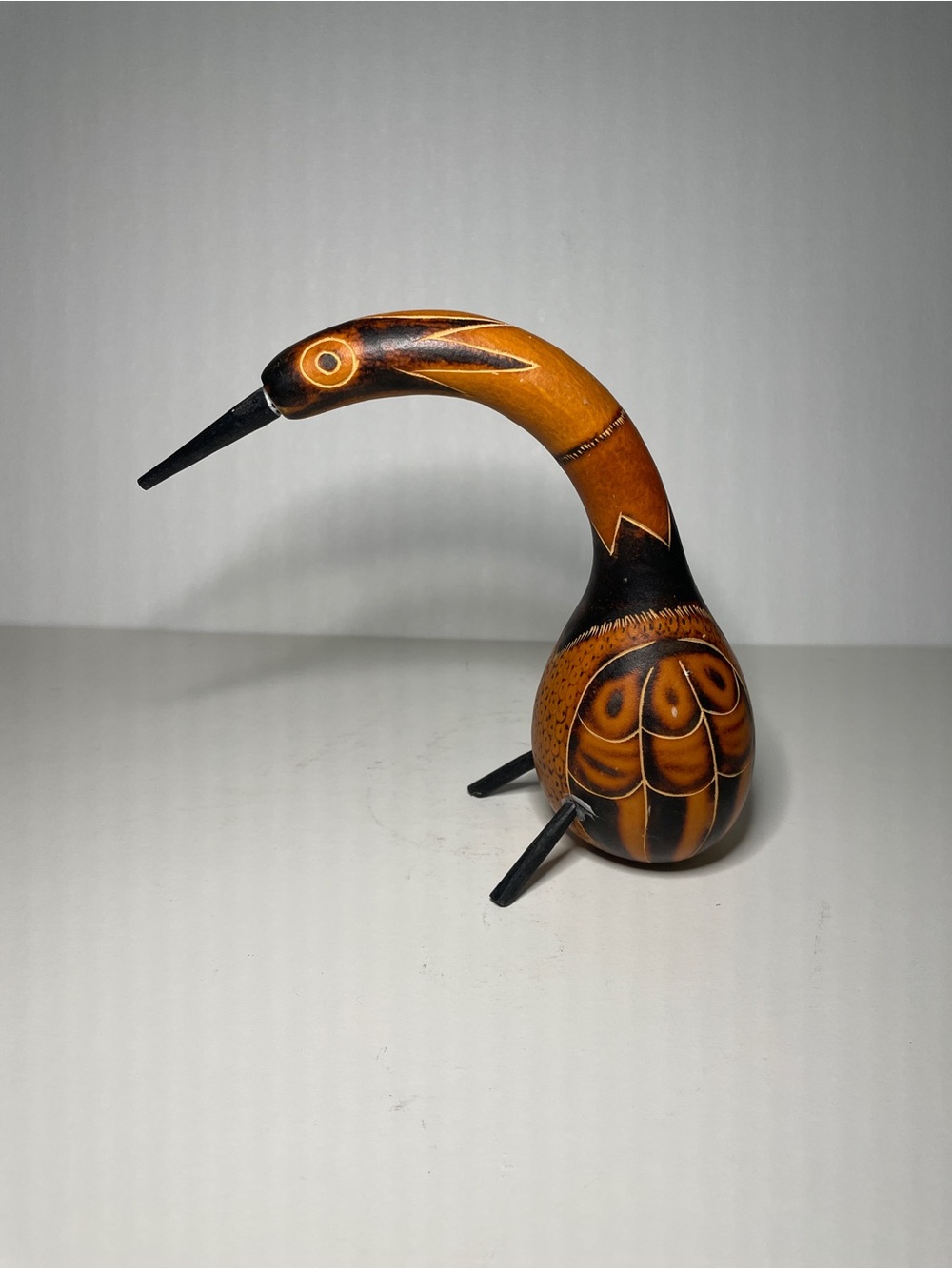 Handcrafted Peruvian Decorative Bird Figurine Art Decor Sculpture - Picture 3 of 6